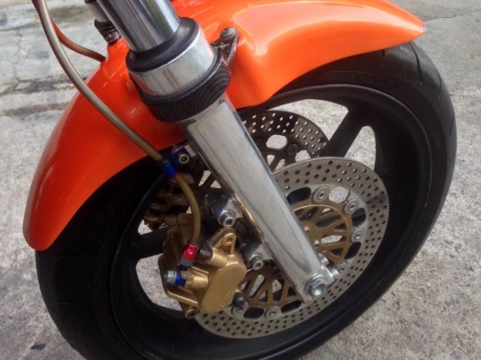 ต้ำพระราม2ขาย HONDA CB400 ปี94 อินวอย์แท้ๆ สภาพพร้อมใช้งาน สีส้มสวยๆ ระบบไฟติดครบ