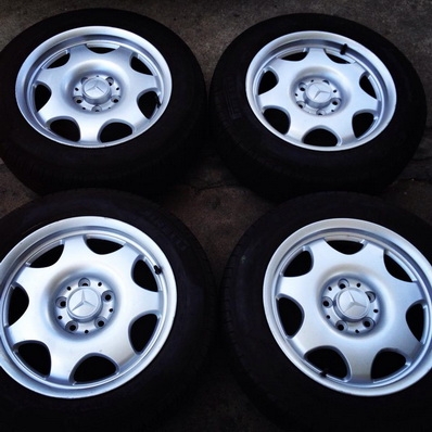 แม็กซ์ Benz แท้ วัสดุพิเศษ น้ำหนักเบา 7 นิ้ว ET33 ยางใหม่ปี 12-13 พีแรลลี่ Pirelli 205-60-16 ตจวส่งได้