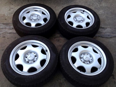 แม็กซ์ Benz แท้ วัสดุพิเศษ น้ำหนักเบา 7 นิ้ว ET33 ยางใหม่ปี 12-13 พีแรลลี่ Pirelli 205-60-16 ตจวส่งได้