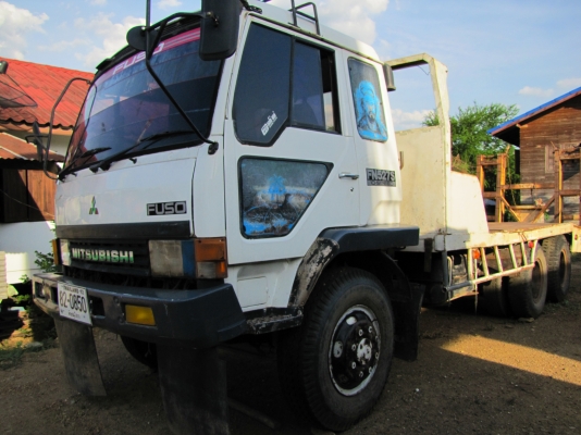 ขายรถสิบล้อ MITSUBISHI บรรทุกท้ายลาด (มีเครื่องทุนแรง)