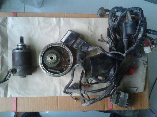 ขาย ชุดสตาร์ทมือ เวฟ 125 i ตัวท่อดำ