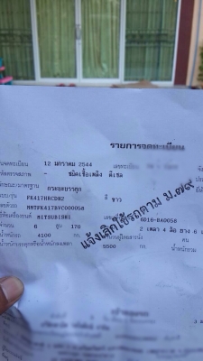 ขายรถบรรทุกหกล้อ Mitsubishi MMTFK417BVC เครื่อง 6D16 -170 แรง กระบะ 5.50 เมตร