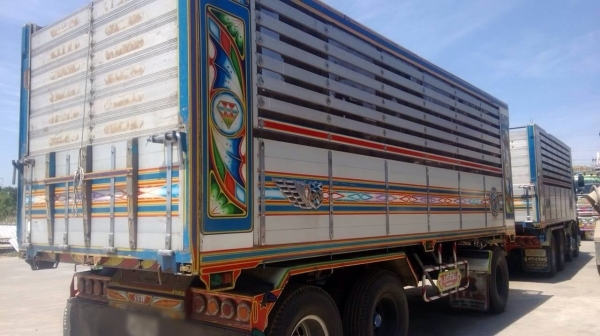 ขายรถบรรทุกพ่วง ISUZU DECA 360 แรง ปี 53 แม่ 12 ล้อ ลูก 3 เพลาแท้ ไมล์ 3 แสน ดัมพ์มิเนียม