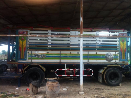 ขายรถบรรทุกพ่วงดัมพ์ HINO 1J เครื่องเดิม 210 แรง ปี 43 พร้อมบาร์อ้อย ทะเบียนพร้อม