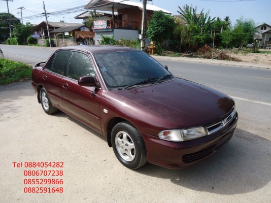 ขาย Mitsubishi lancer ecar สีแดงสวย+ติดแก็ส lpg ราคา 68,000 บาท +++++++