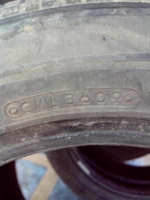 ขายยาง 195 55 15 ดอกเยอะ 4 เสัน 1500 ปี 09