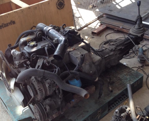 เครื่องยนต์พร้อมเกียร์ นิสสัน QD32 มือสอง เก่าญี่ปุ่น