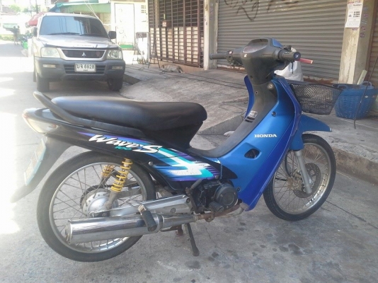 Wave 100 ปี 46 สีน้ำเงิน ดำ เครื่องเดิม มีเล่ม เอกสารครบ