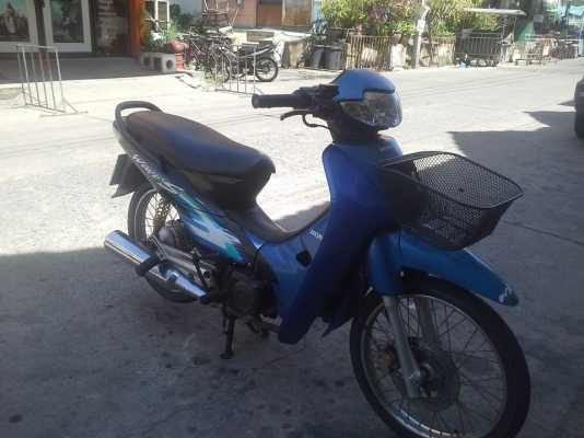 Wave 100 ปี 46 สีน้ำเงิน ดำ เครื่องเดิม มีเล่ม เอกสารครบ