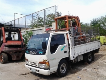 ประกาศแจ้ง- ลูกค้าบางปลาครับ เราเตรียมจัดส่งให้แล้วนะครับ รถยก พร้อมใช้งาน รุ่นสไลด์ได้ TOYOTA ขนาด 1 ตัน