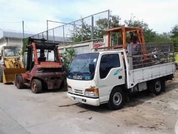 ประกาศแจ้ง- ลูกค้าบางปลาครับ เราเตรียมจัดส่งให้แล้วนะครับ รถยก พร้อมใช้งาน รุ่นสไลด์ได้ TOYOTA ขนาด 1 ตัน