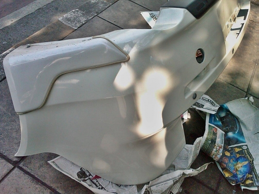 @@@ ขาย กันชนหลังเดิม MITSUBISHI EX สีขาว @@@