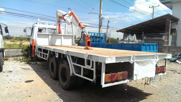 ขาย NISSAN UD CD12M 10 ล้อ 2 เพลา 3 คาน พื้นเรียบ ยาว 7.5 m พร้อมเฮี๊ยบ 5 ตัน