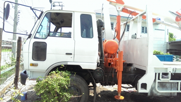 ขาย NISSAN UD CD12M 10 ล้อ 2 เพลา 3 คาน พื้นเรียบ ยาว 7.5 m พร้อมเฮี๊ยบ 5 ตัน