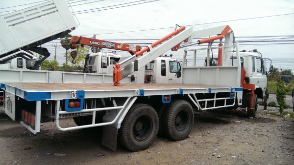 ขาย NISSAN UD CD12M 10 ล้อ 2 เพลา 3 คาน พื้นเรียบ ยาว 7.5 m พร้อมเฮี๊ยบ 5 ตัน