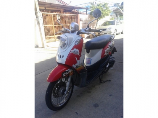 Yamaha Fino สีขาวแดง สวยเดิมๆ ใช้รักษา เล่มทะเบียนครบ