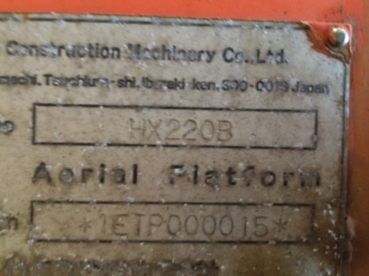 Hitachi HX220B บูมลิฟต์ตีนตะขาบ สูง 22 เมตร นำเข้าจากญี่ปุ่น