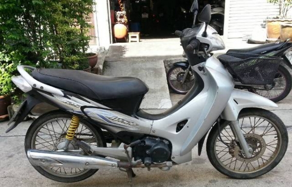 wave125R ปี49  u box กุญแจใหญ่ สีเทา กท840 เครื่องแน่น