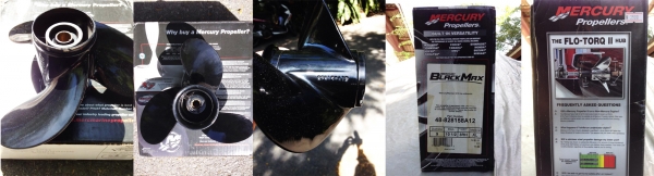 ขายใบพัดเรือ Mercury Black Max Pitch 10 1/2