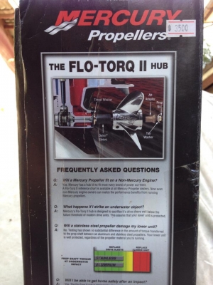 ขายใบพัดเรือ Mercury Black Max Pitch 10 1/2