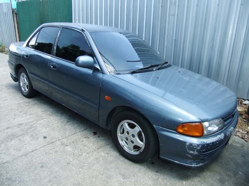 Mitsubishi e-car ปี 94 เกียร์ออโต้ เครื่องยนต์เบนซินหัวฉีด แก๊ส LPG