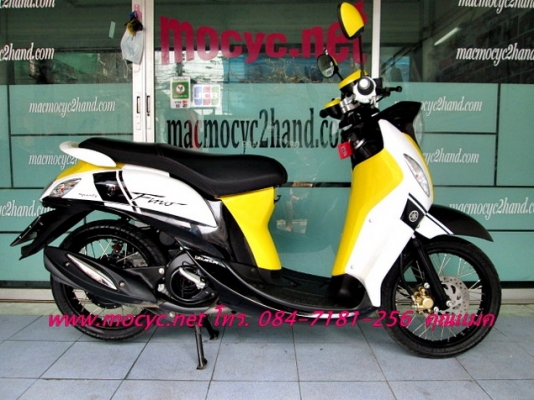 Fino fi  สี เหลืองดำ รถเดือน ก.ย.ปี 56 รุ่นใหม่ล่าสุด ระบบหัวฉีด ไมล์ 3071 โล ของแถม 3 รายการ  30900