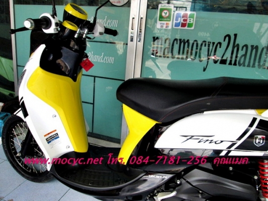 Fino fi  สี เหลืองดำ รถเดือน ก.ย.ปี 56 รุ่นใหม่ล่าสุด ระบบหัวฉีด ไมล์ 3071 โล ของแถม 3 รายการ  30900