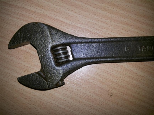 ประแจเลื่อน TAPARIA Made in ? (ไม่แน่ใจว่า Spain หรือ India) No. 8 ประแจเลื่อน TAPARIA Made in ? (ไม่แน่ใจว่า Spain หรือ India) No. 8