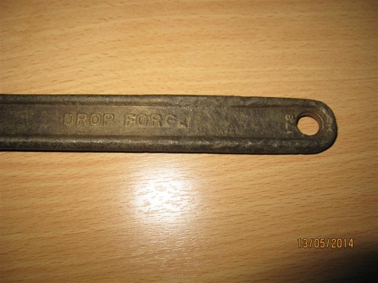 ประแจเลื่อน TAPARIA Made in ? (ไม่แน่ใจว่า Spain หรือ India) No. 8 ประแจเลื่อน TAPARIA Made in ? (ไม่แน่ใจว่า Spain หรือ India) No. 8