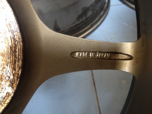 P1 RECINGแท้JAPANขอบ17กว้าง7นิ้ว4รู114 อ๊อฟ43สีเดิมๆยุ่น