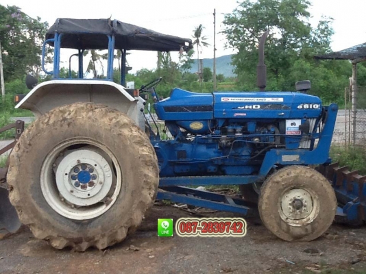 ขายรถไถ FORD 1 เพลา 6610  เอกสารเล่มทะเบียน