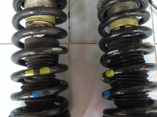 ปรับเกลียว CUSCO ใส่TOYOTAไม่ทราบรุ่นเก่ายุ่นสภาพดี ปรับเกลียว CUSCO ใส่TOYOTAไม่ทราบรุ่นเก่ายุ่นสภาพดี