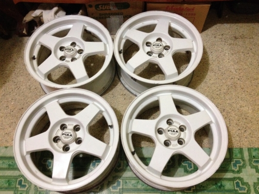 PIAA RACINGขอบ16กว้าง7นิ้วอ๊อฟ35 5รู100สวยๆสีเดิมๆยุ่น
