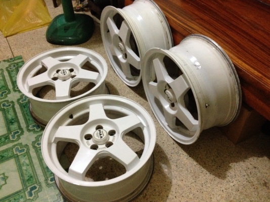 PIAA RACINGขอบ16กว้าง7นิ้วอ๊อฟ35 5รู100สวยๆสีเดิมๆยุ่น