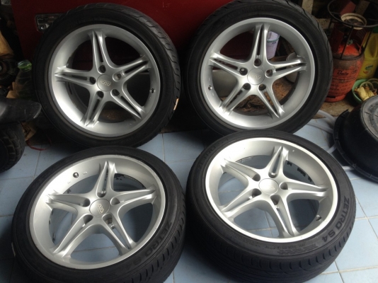 ADVAN MODLE5แท้ยุ่นขอบ17นิ้วหน้า7ครึ่งหลัง8อ๊อฟ40สภาพสวย