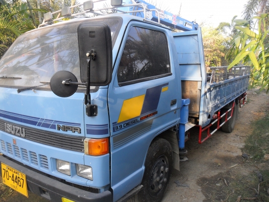 ขายด่วน รถบรรทุก6ล้อติดเครน ISUZU NPR115แรง เครื่อง4be1 คัสซียาว5เมตร กระบะพื้นเหล็กยาว 4.50 เมตร ติดเครนTADANO SUPER Z 2.5ตัน 3ปลอก2ชัก รุ่นใหม่ ท้องV 3ปลอก2ชัก ยางล้อหน้าเรเดียน พี่งเปลี่ยนใหม่  มีแอร์ มีฟิล์ม