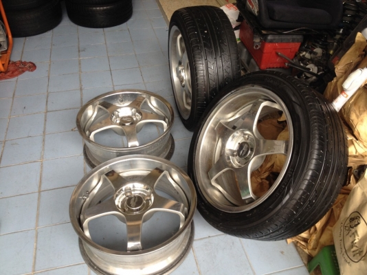 ล้อENKEI GTAเเท้ญี่ปุ่นขอบ17หน้า7หลัง8อ๊อฟ34 4รู114สภาพตามรูป