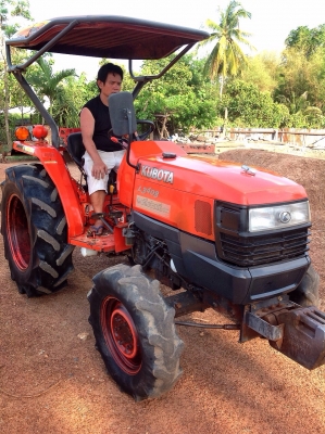 แทรกเตอร์คูโบต้า L3408 สภาพเยี่ยมเดิมๆทั้งคัน ขายพร้อมโรตารี่หลัง