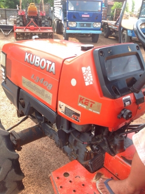 แทรกเตอร์คูโบต้า L3408 สภาพเยี่ยมเดิมๆทั้งคัน ขายพร้อมโรตารี่หลัง