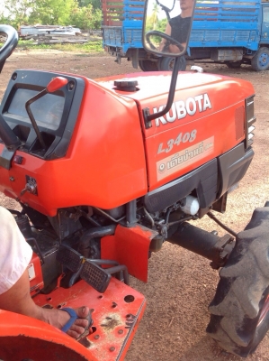 แทรกเตอร์คูโบต้า L3408 สภาพเยี่ยมเดิมๆทั้งคัน ขายพร้อมโรตารี่หลัง