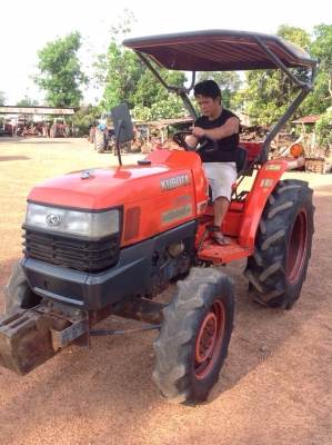 แทรกเตอร์คูโบต้า L3408 สภาพเยี่ยมเดิมๆทั้งคัน ขายพร้อมโรตารี่หลัง