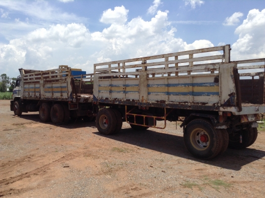 ขายพ่วงดั้มแม่ลูก HINO FM227 เครื่องเดิม EM100 220 แรงม้า เกียร์เดิม สโลว์เดิม คัสซีสวย ยางเต็ม ทะเบียนเต็มพร้อมโอน ราคาต่อรองได้อีกครับ