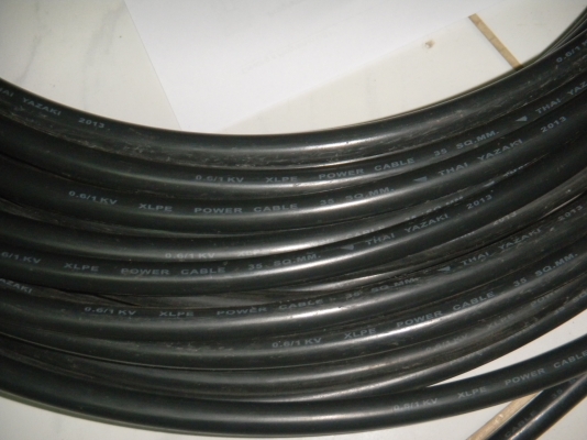 ขาย สายไฟฟ้า thai yazaki  CV 1x35 sqmm (ดำ)