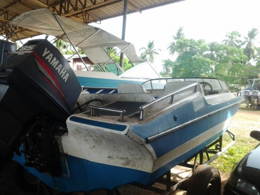 ขายเรือเร็วไฟเบอร์กาส 17 ฟุต เครื่องยามาฮา 85 แรง สภาพพร้อมใช้งานค่ะ ขายเรือเร็วไฟเบอร์กาส 17 ฟุต เครื่องยามาฮา 85 แรง สภาพพร้อมใช้งานค่ะ