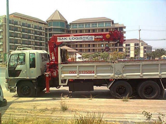 บริการรถบรรทุกติดเครน 3-5 ตัน (6-10 ล้อ) รับจ้างและให้เช่า      รายวัน-รายเดือน