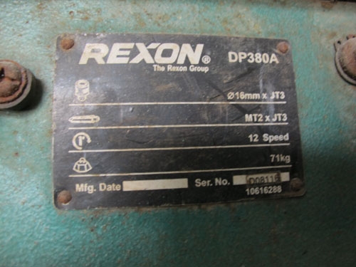 ขายสว่านแท่นREXONตัวใหญ่ไฟ220โวล์ล สวยๆ