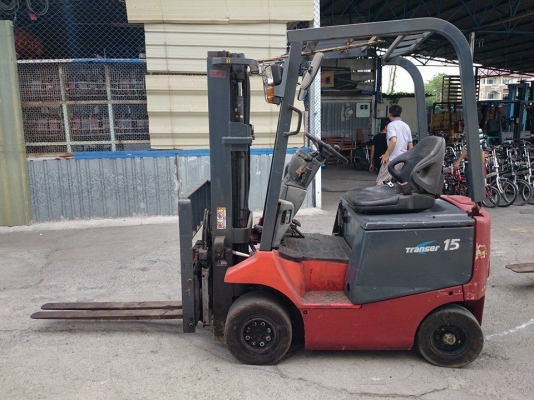 รถยกไฟฟ้าแบบนั่งขับขนาด 1.5 ตันเสาสูง 3 เมตร Nichiyu FB15PN-70B  ราคา  75000.-  บาท