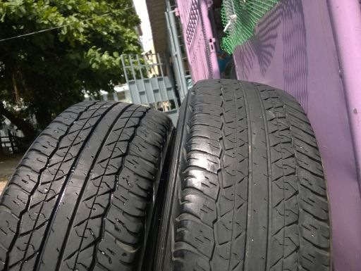 ล้อแม็ก Mitsubishi Triton-plus ขอบ 16 กว้าง 7 ออฟ38 พร้อมยาง Dunlop Grandtrek 245-70-16 ปี12 สภาพพร้อมใช้ มีรอยนิดเดียว ราคา 4 วง 11,500 บาท