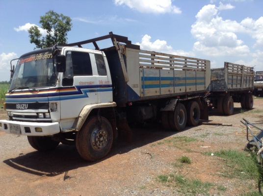 ขายพ่วงแม่ลูกดั้ม ISUZU FXZ13NFY เครื่อง 6HE1 เทอร์โบ 240 แรงม้า เกียร์ Easton คัสซีสวยตลอดเส้น เบรคทิฟฟี่ ยางเต็ม ทะเบียนพร้อมโอน ราคาต่อรองได้อีกครับ