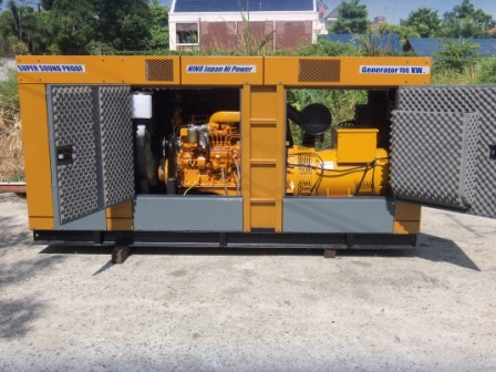 ขายเครื่องปั่นไฟนำเข้าประกอบใหม่ 100 Kva.mad in japanรับประกัน 6-12  เดือน